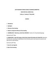 Planning Committee Meeting 21 May 2024